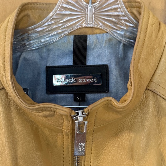 Wilson Leather / Black Rivet Light Brown Leather Jacket - Picture 3 of 12